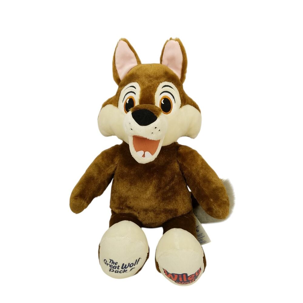 Build A Bear The Great Wolf Pack Wiley Wolf Brown Plush Stuffed Animal Toy 2024